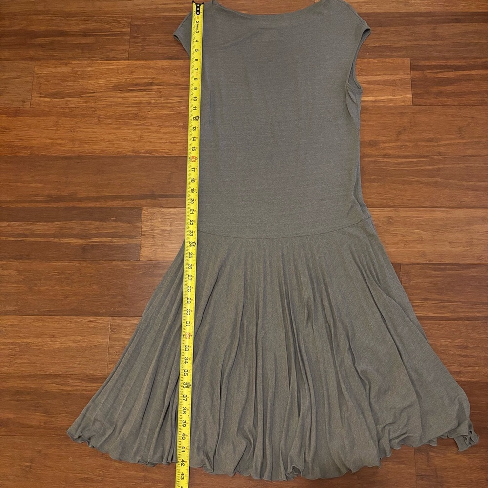 EUC Holt Renfrew vintage 90s plisse midi dress XL - Picture 4 of 9